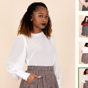 Tuesday Bassen Size XL Scout‎ Skirt Linen Blend Button Side Zip Pockets